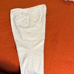 Talbots Women's Straight Leg Jeans - White